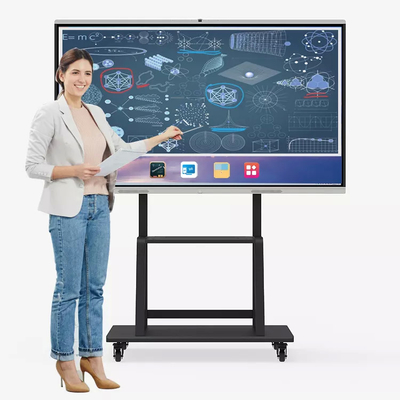CE ROHS FCC HDMI Interactive Screen Display จอแบนอิเล็กทรอนิกส์
