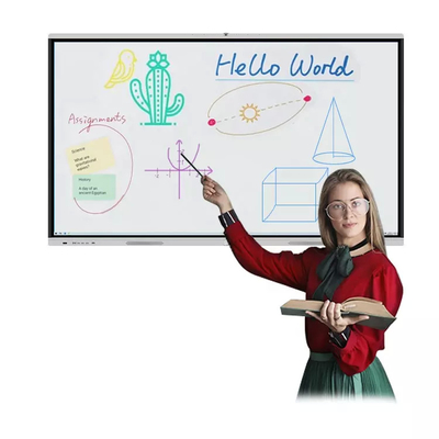 Multi Touch 10bit 86 Inch Smart Board Flat กระดานไวท์บอร์ดแบบโต้ตอบ
