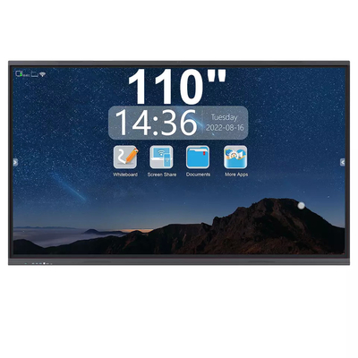 110 นิ้ว All In One Smart Board Interactive Flat Panel สำหรับการสอน